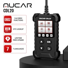 MUCAR CDL20 Bluetooth Obd2 Scanner DTC Lookup Car Diagnostic Tool Auto Check Engine Light Obd Code Reader Lifetime Free PK BT200
MUCAR CDL20 Bluetooth Obd2 Scanner DTC Lookup Car Diagnostic Tool Auto Check Engine Light Obd Code Reader Lifetime Free PK BT200
