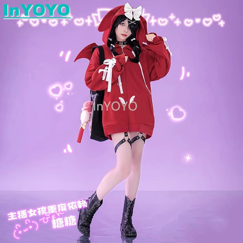 Костюм для косплея InYOYO Тан, милая повседневная одежда для девушек в стиле овердоз, толстовки, пальто, костюм для игр, наряд для вечеринки, женская униформа, новинка
Костюм для косплея InYOYO Тан, милая повседневная одежда для девушек в стиле овердоз, толстовки, пальто, костюм для игр, наряд для вечеринки, женская униформа, новинка