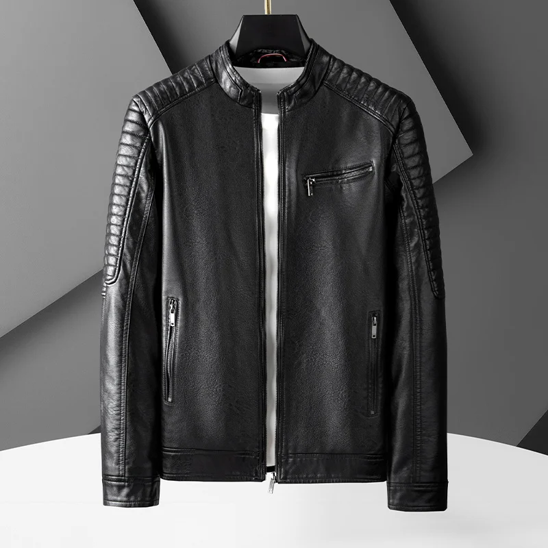 Men's Leather Autumn Winter Handsome PU Leather Jacket Trend Korean Version Leather Men's Coat Other 국인 리뷰 많은 옷
Men's Leather Autumn Winter Handsome PU Leather Jacket Trend Korean Version Leather Men's Coat Other 국인 리뷰 많은 옷