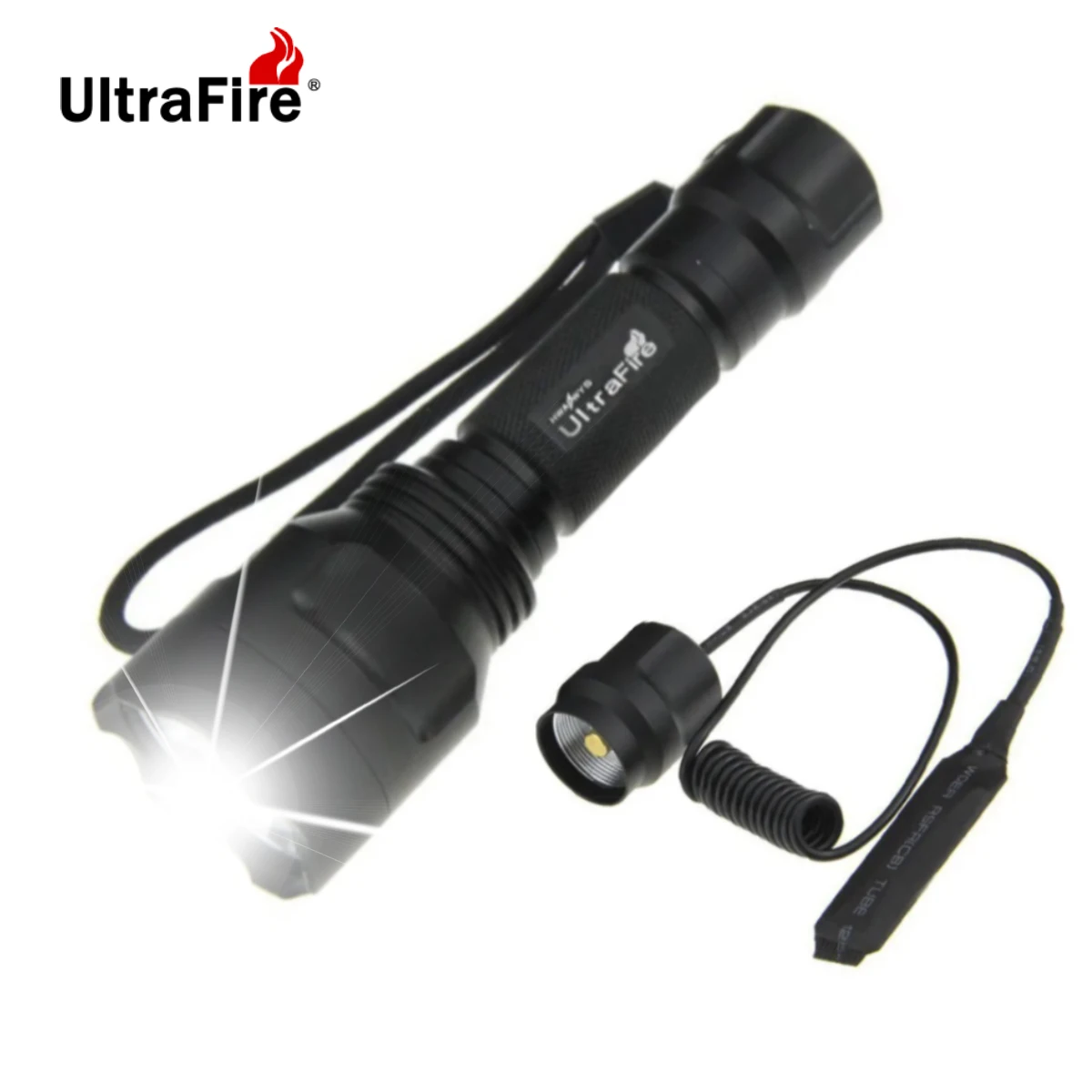 

UltraFire C8 Tactical High Power Led Flashlight Scout Light Military Tactical Camping Torch with Pressure Switch Hunting Light