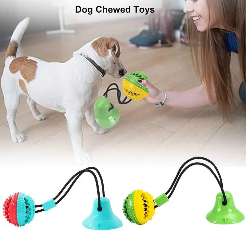 

Жевательные игрушки для собак, агрессивные жевательные игрушки для щенков, тренировочные лакомства, Дозирующий мяч для еды, игрушки для чистки зубов домашних животных, семейная собака