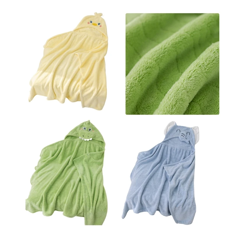 Cartoon Animal Hooded Bath Towel for 0-6T Kids Soft and Absorbent Coral Fleece Baby Wrap Blanket Infant Bathrobe
Cartoon Animal Hooded Bath Towel for 0-6T Kids Soft and Absorbent Coral Fleece Baby Wrap Blanket Infant Bathrobe
