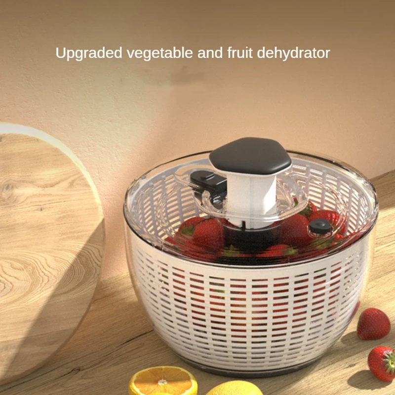 Salad Spinner Lettuce Dryer 1-Handed Easy Press Larg Vegetable Dryer Salad Mixer For Greens, Herbs, Berries, Fruits Easy Install
Salad Spinner Lettuce Dryer 1-Handed Easy Press Larg Vegetable Dryer Salad Mixer For Greens, Herbs, Berries, Fruits Easy Install