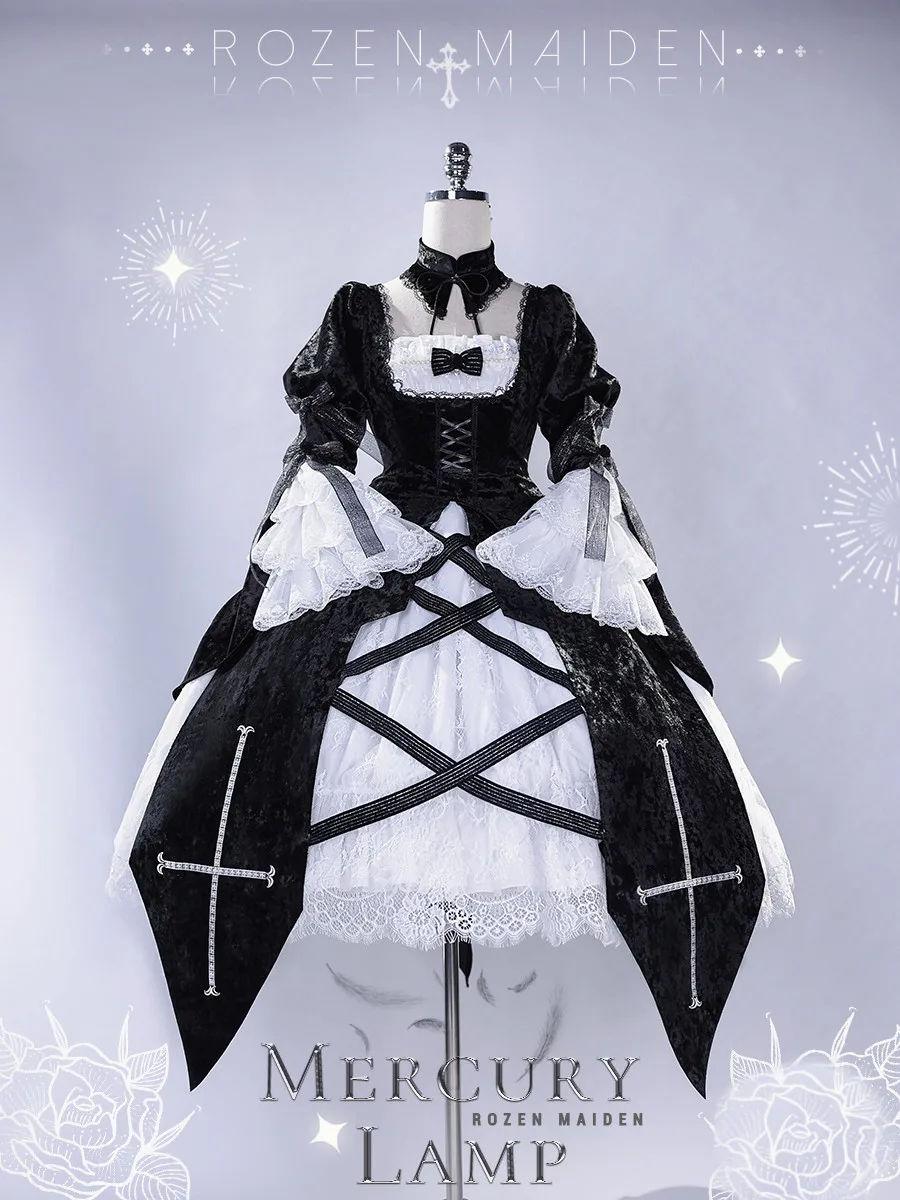 Anime Rozen Maiden Mercury Lampe Suigintou Cosplay Costume Gothic Female Lolita Gorgeous Dress Suit Role Play Clothing
Anime Rozen Maiden Mercury Lampe Suigintou Cosplay Costume Gothic Female Lolita Gorgeous Dress Suit Role Play Clothing
