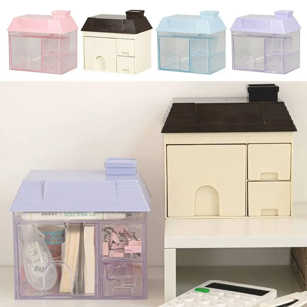 House Shape Desktop Storage Box Drawers Creative Desktop Locker for Home&Office Students
House Shape Desktop Storage Box Drawers Creative Desktop Locker for Home&Office Students