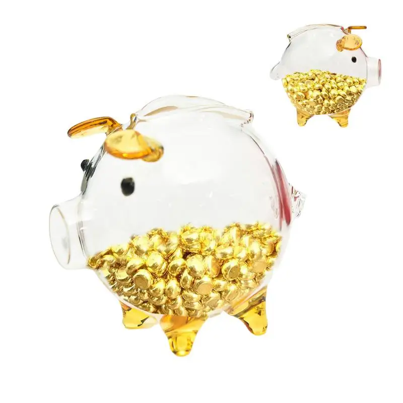 Glass Coin Bank Pig Money Box Unbreakable Novelty Adorable Creative Small Coin Bank For Birthday Children's Day Festival &
Glass Coin Bank Pig Money Box Unbreakable Novelty Adorable Creative Small Coin Bank For Birthday Children's Day Festival &