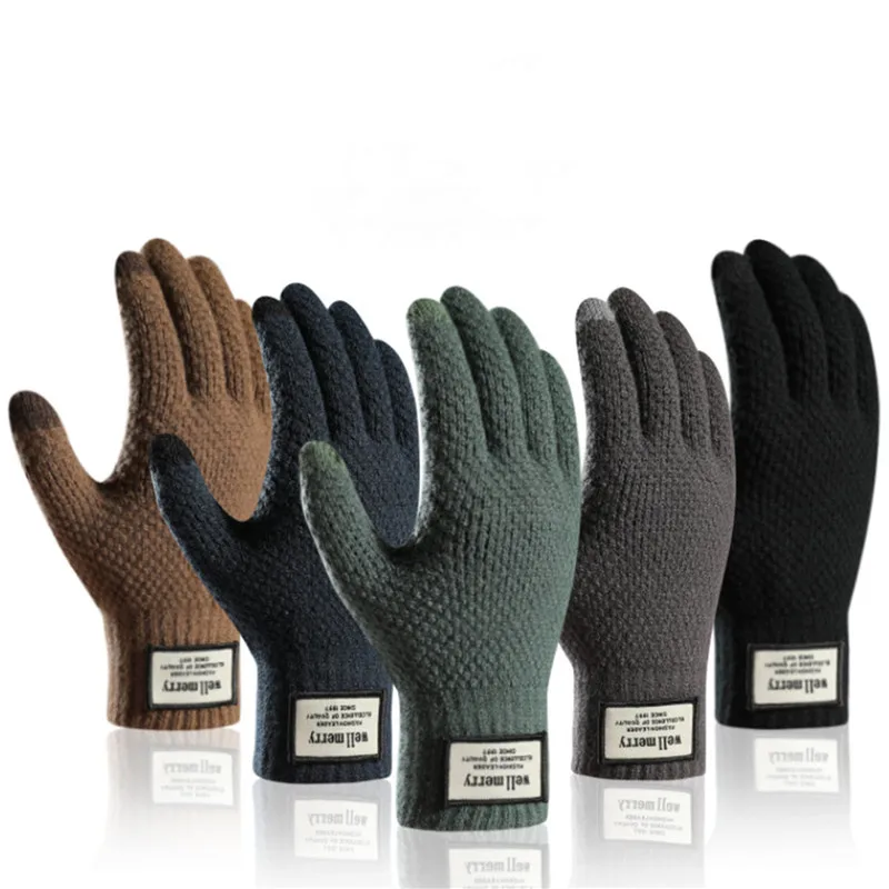 Winter Men Knitted Gloves Touchscreen High Quality Male Mitten Thicken Warm Wool Cashmere Solid Men Business Gloves Autumn
Winter Men Knitted Gloves Touchscreen High Quality Male Mitten Thicken Warm Wool Cashmere Solid Men Business Gloves Autumn