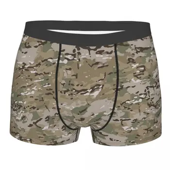 Funny Boxer Shorts Panties Mens Multicam Underwear Camouflage Military Soft Underpants for Male Plus Size