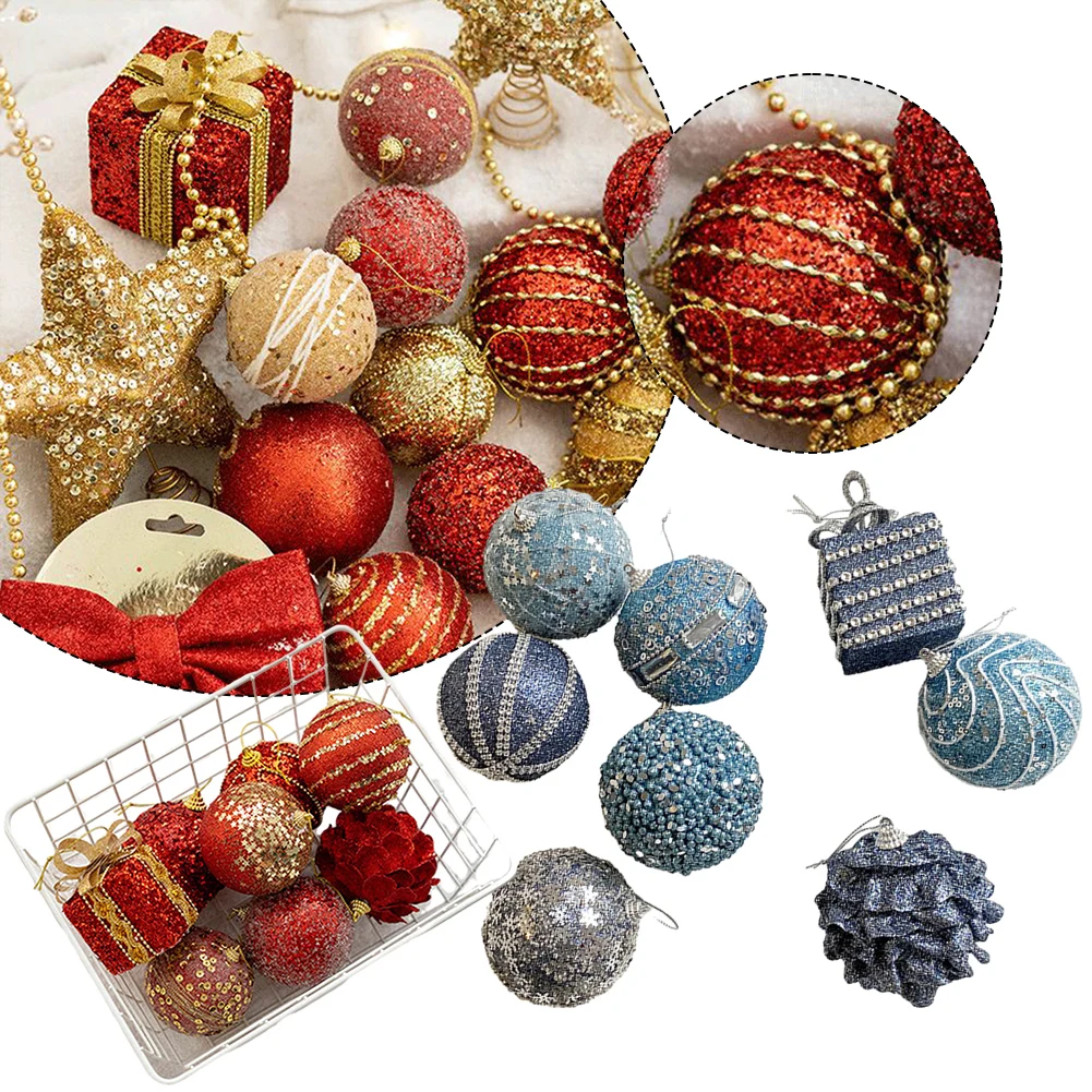 6/8Pcs Christmas Tree Hanging Balls Sequined Shiny Ball Pendant Christmas Tree Home Party Hanging Decorations New Year 2023
6/8Pcs Christmas Tree Hanging Balls Sequined Shiny Ball Pendant Christmas Tree Home Party Hanging Decorations New Year 2023