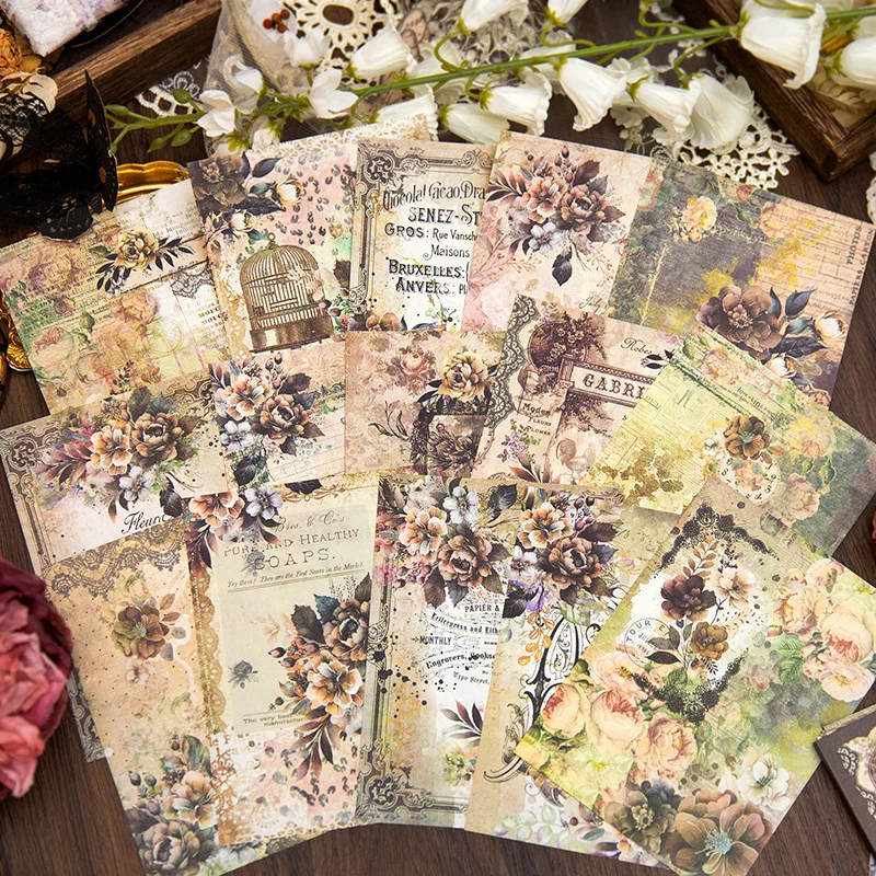 Vintage Decorative paper 30pcs DIY Diary Album Scrapbooking material Background paper hand made Junk Journal Supplies
Vintage Decorative paper 30pcs DIY Diary Album Scrapbooking material Background paper hand made Junk Journal Supplies