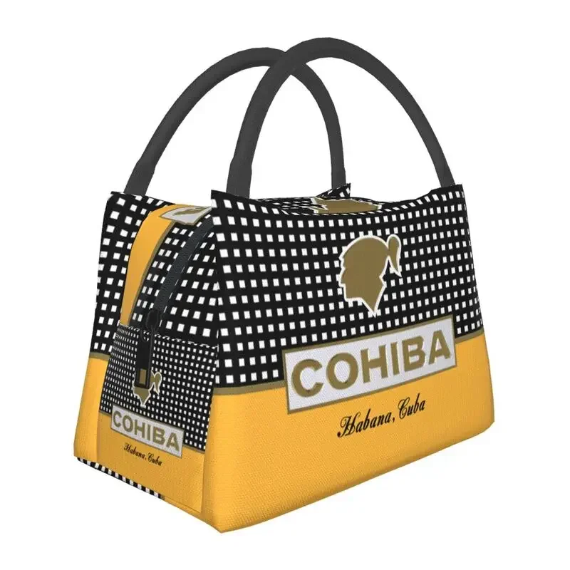 Custom Cuba Cigar Cohiba Lunch Bag Women Warm Cooler Insulated Lunch Boxes for Office Travel
Custom Cuba Cigar Cohiba Lunch Bag Women Warm Cooler Insulated Lunch Boxes for Office Travel