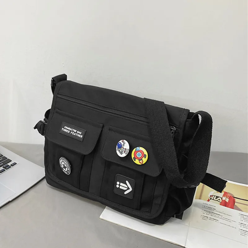 Fashion Canvas Men's Shoulder Bag Large Capacity Crossbody Bag Casual Male Messenger Bag Trendy Youth Handbags 
Fashion Canvas Men's Shoulder Bag Large Capacity Crossbody Bag Casual Male Messenger Bag Trendy Youth Handbags