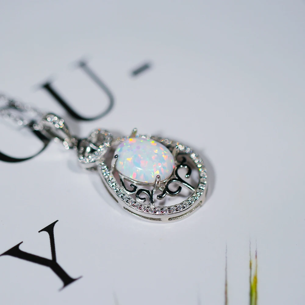 2024 White Opal Pendant Pear Shape Elegant Pendant 925 Silver Plated Rhodium 
2024 White Opal Pendant Pear Shape Elegant Pendant 925 Silver Plated Rhodium