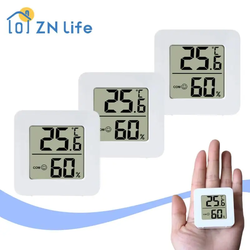 

Метеостанция с датчиком температуры и влажности для дома, цифровая комнатная метеостанция с термометром, гигрометром