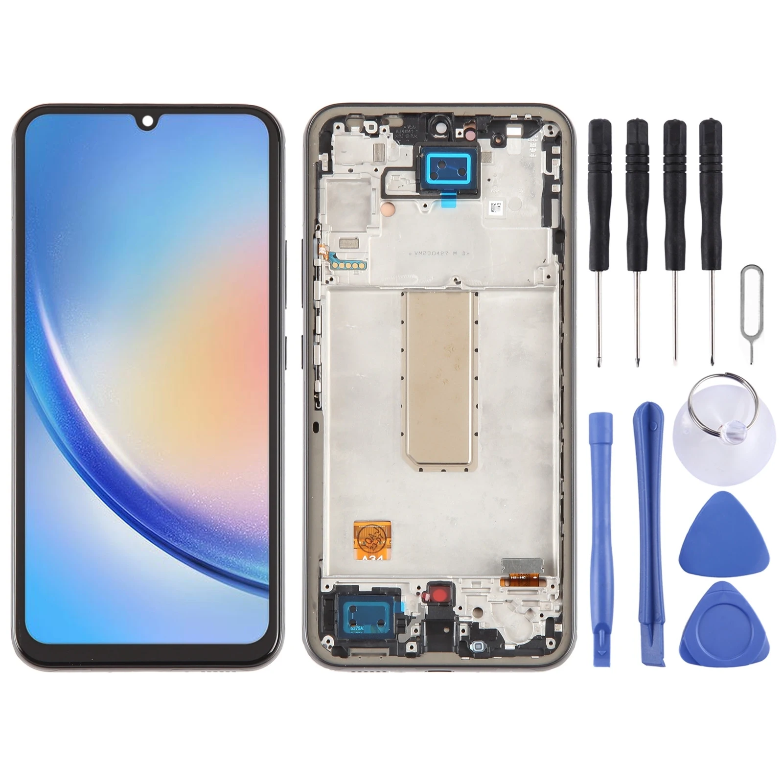 Для Samsung Galaxy A34 5G SM-A346B OLED ЖК-экран дигитайзер полная сборка с рамкой
Для Samsung Galaxy A34 5G SM-A346B OLED ЖК-экран дигитайзер полная сборка с рамкой