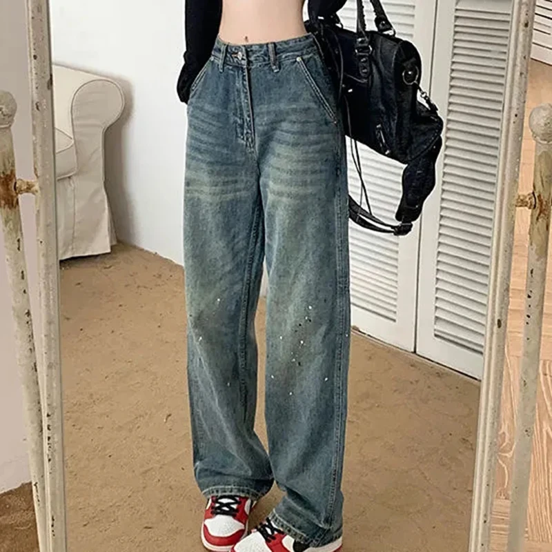 Rimocy Vintage Baggy Jeans Women 2023 New Distressed Wide Leg Cargo Pants Woman Aesthetic High Waist Straight Trousers Ladies
Rimocy Vintage Baggy Jeans Women 2023 New Distressed Wide Leg Cargo Pants Woman Aesthetic High Waist Straight Trousers Ladies