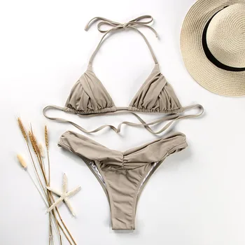 Sexy Micro Bikini 2024 Vrouwen Halter Braziliaanse Bikini Set Dames