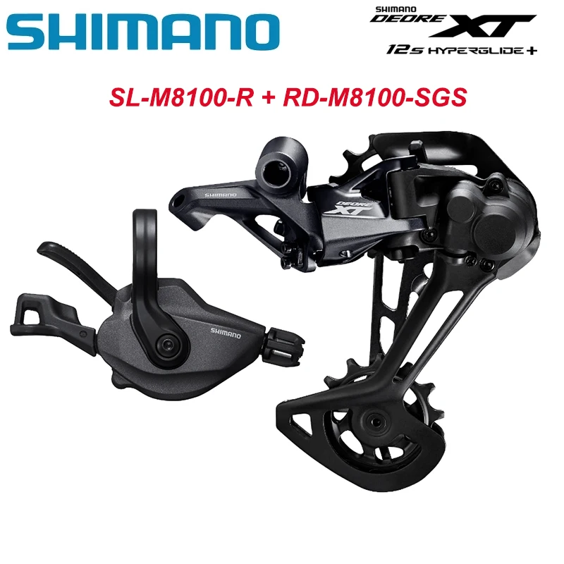 

Shimano Deore XT M8100 1x12 speed Groupset Shifter Lever SL-M8100-R Rear Derailleur RD-M8100-SGS 12V Derailleur Groupset for MTB