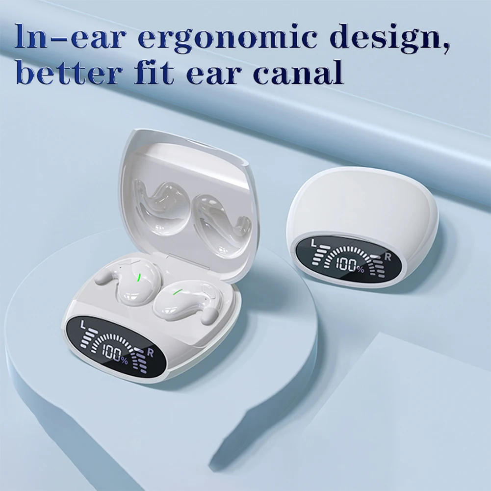 Mini Wireless Headphones for Sleep True Wireless Noise Reduction Earbuds with Quick Pairing and Comfortable Fit
Mini Wireless Headphones for Sleep True Wireless Noise Reduction Earbuds with Quick Pairing and Comfortable Fit