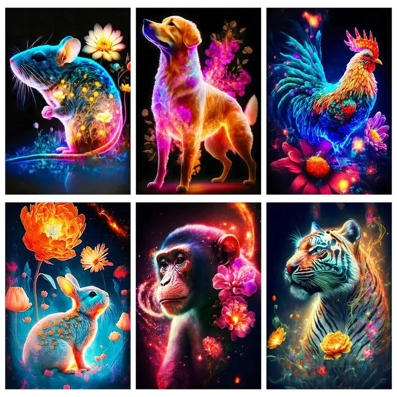 RUOPOTY Painting By Numbers For Hand Painting Colorful light animal Handicraft Handiwork Art Wall Decor
RUOPOTY Painting By Numbers For Hand Painting Colorful light animal Handicraft Handiwork Art Wall Decor