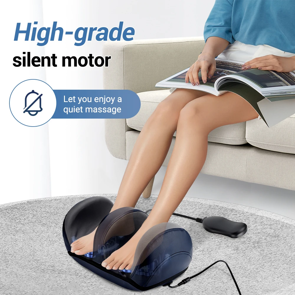 

Foot Massager Heating Therapy Hot Compression Shiatsu Knead Roller Muscle Relaxation Pain Relief Electric Foot Massage Machine