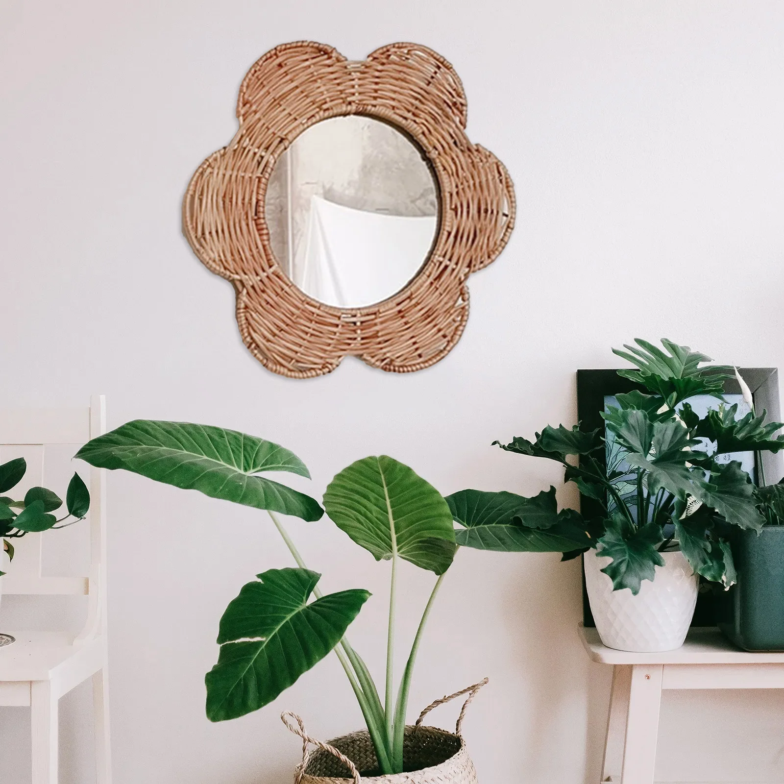 1pc Hexagonal Wall Mirror Rattan Hanging Mirror Wall Decoration Suitable For Living Room Bedroom Bathroom Home Decor
1pc Hexagonal Wall Mirror Rattan Hanging Mirror Wall Decoration Suitable For Living Room Bedroom Bathroom Home Decor
