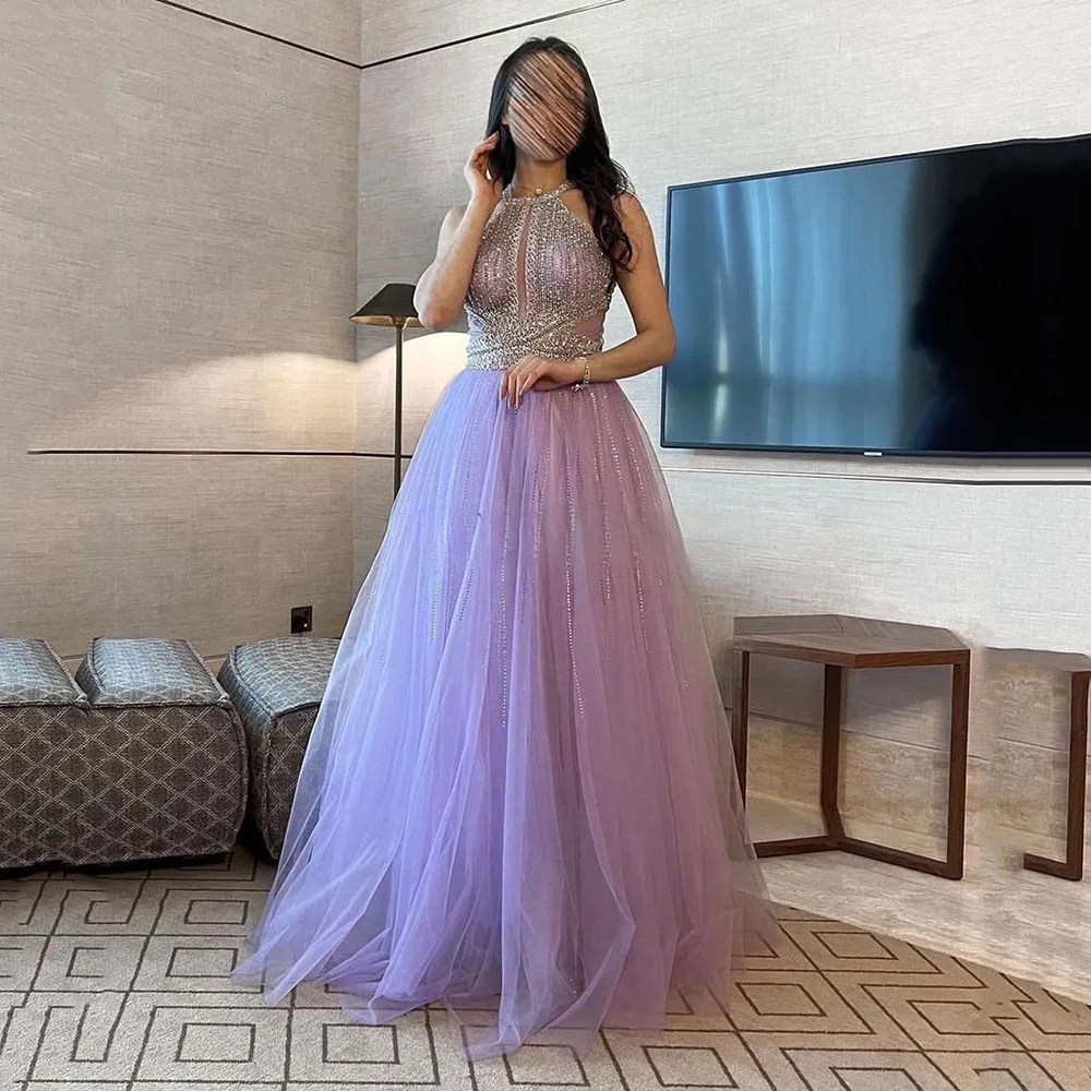 Msikoods Purple Shiny Tulle Sequin Prom Dress A-Line Halter Sleeveless Graduation Evening Dress Floor Length Women Party Gown
Msikoods Purple Shiny Tulle Sequin Prom Dress A-Line Halter Sleeveless Graduation Evening Dress Floor Length Women Party Gown