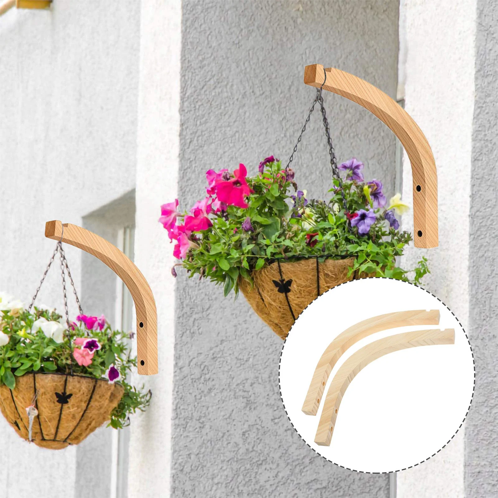 2 Pcs House Plants Indoor Wall Flower Pot Wooden Mounted Hook Lantern Basket Stand 2pcs ( Antlers) Hanging Bracket
2 Pcs House Plants Indoor Wall Flower Pot Wooden Mounted Hook Lantern Basket Stand 2pcs ( Antlers) Hanging Bracket