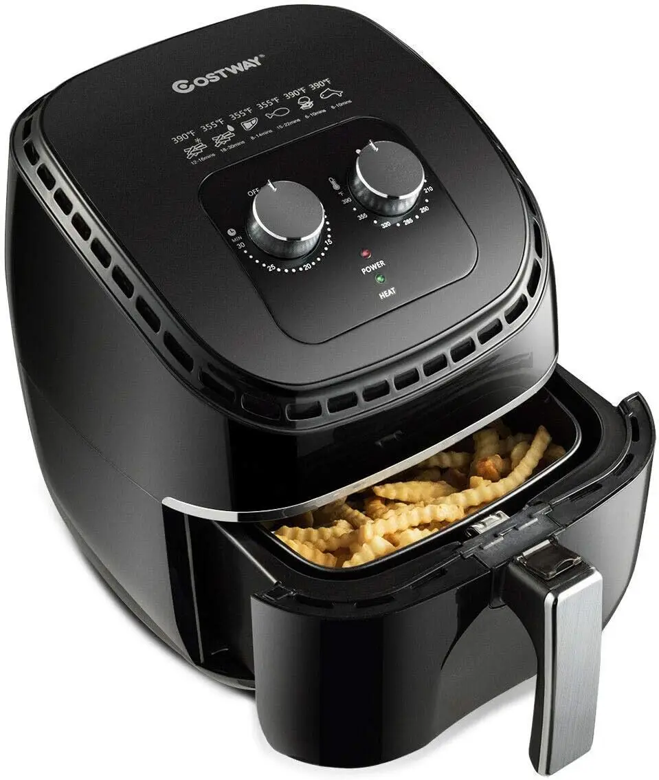 1300W Air Fryer, Electric Hot Oil-Less Oven Cooker with Non Stick Fry Basket, Temperature Control and Smart Time, Auto Shut Off,
1300W Air Fryer, Electric Hot Oil-Less Oven Cooker with Non Stick Fry Basket, Temperature Control and Smart Time, Auto Shut Off,