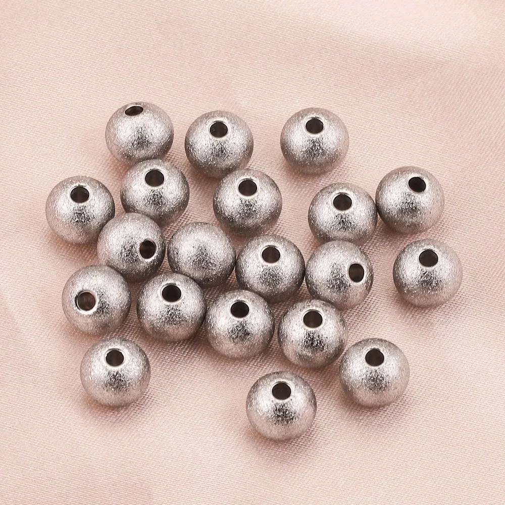 20pcs 4/5/6/8mm dull polish Spacer Stainless Steel frosted Round Seed Matte Beads for DIY Necklace Bracelet Jewelry Making Bead
20pcs 4/5/6/8mm dull polish Spacer Stainless Steel frosted Round Seed Matte Beads for DIY Necklace Bracelet Jewelry Making Bead