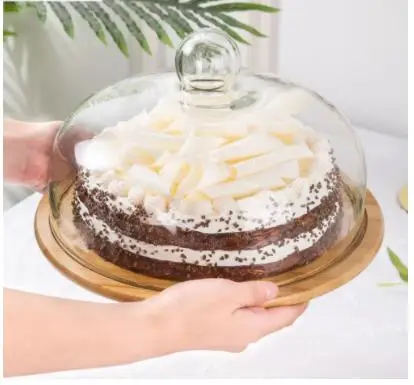 1 Set Plate Pastry Plate Convenient Snack Tray With Glass Cover Dustproof Cake Glass Cover Food Cover With Bamboo Wood Tray
1 Set Plate Pastry Plate Convenient Snack Tray With Glass Cover Dustproof Cake Glass Cover Food Cover With Bamboo Wood Tray