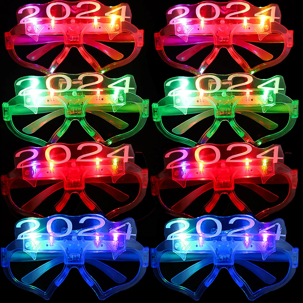 2024 LED Glasses Light Up Flashing Eyeglasses Battery Powered Luminous Goggles Christmas New Year Party props Cosplay Supplies
2024 LED Glasses Light Up Flashing Eyeglasses Battery Powered Luminous Goggles Christmas New Year Party props Cosplay Supplies