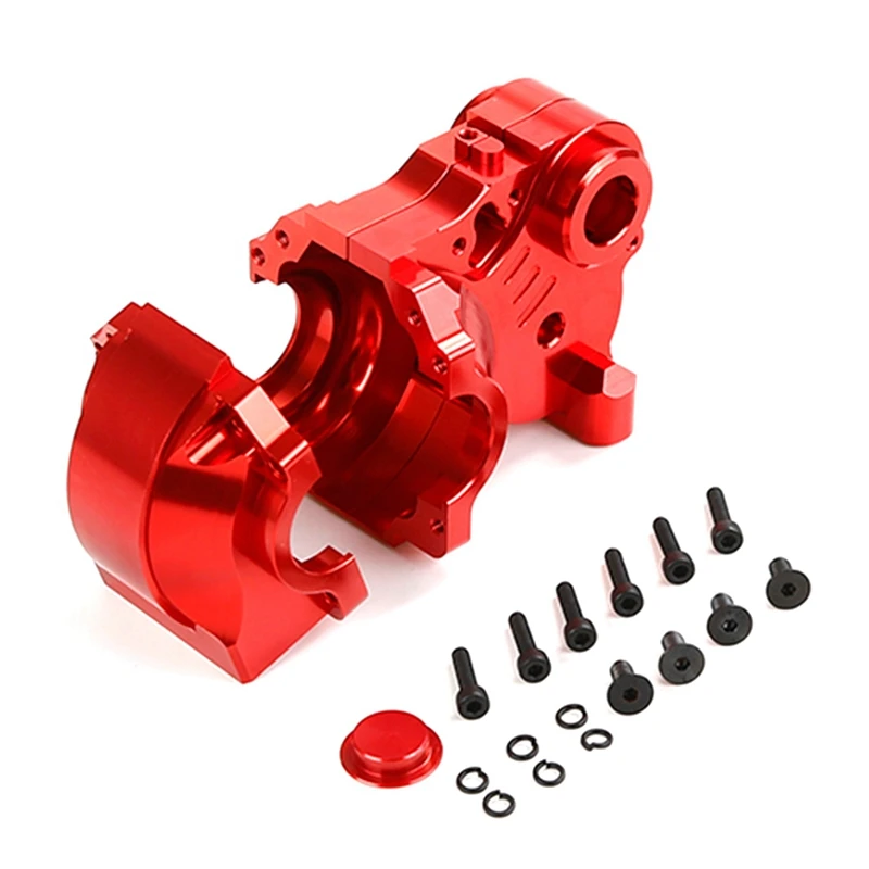 

CNC Metal Three Sections Fission Diff Gear Box Set Fit For 1/5 HPI ROFUN BAHA ROVAN KM BAJA 5B 5T 5SC Toys Accessory Parts ,Red