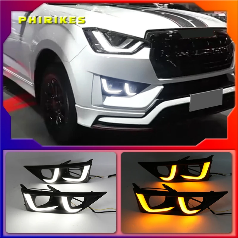 Daytime running lights For Isuzu D-max 2021 2022 Dynamic Drl with turn signals LED For cars auto Fog lights headlights
Daytime running lights For Isuzu D-max 2021 2022 Dynamic Drl with turn signals LED For cars auto Fog lights headlights