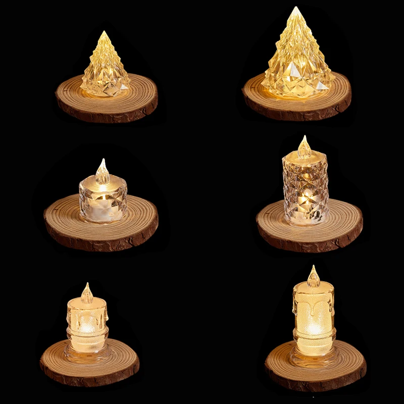 Christmas Decorations LED Electronic Candle Light Portable Iceberg Candle Crystal Bedside Lamp Halloween Wedding Decorations
Christmas Decorations LED Electronic Candle Light Portable Iceberg Candle Crystal Bedside Lamp Halloween Wedding Decorations