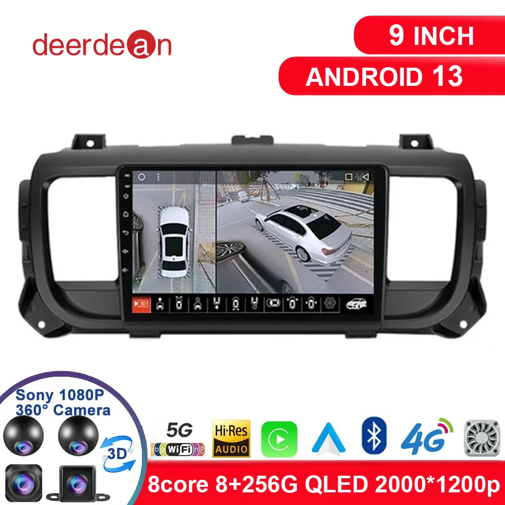 

Android 13 For Citroen Jumpy 3 2016 - 2021 For Peugeot Expert 3 2016 - 2021 Car Radio Multimedia Video Player GPS Auto Carplay