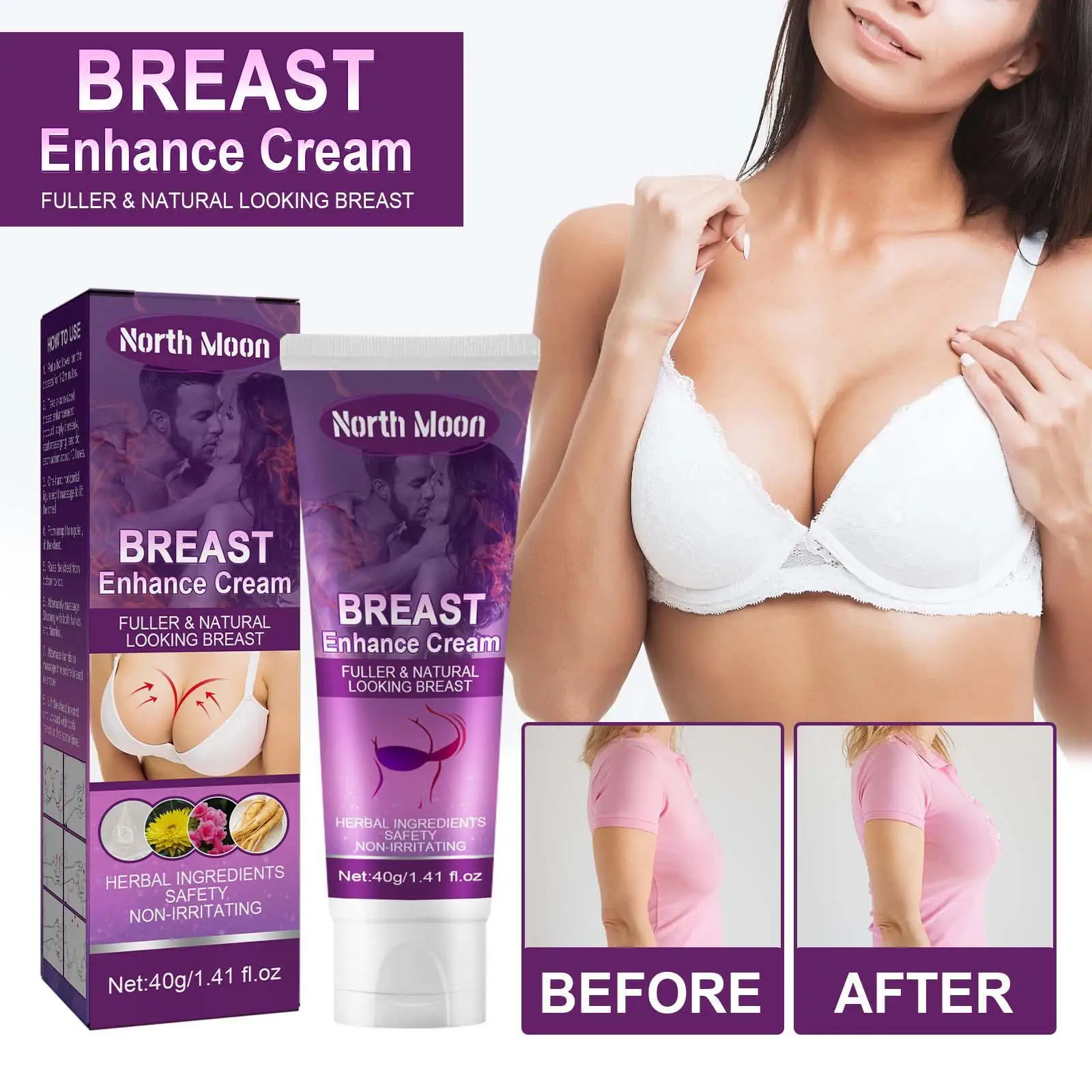 Breast Enlargement Cream Chest Enhancement Elasticity Promote Female Hormone Breast Lift Firming Massage Up Size Bust Care 40G
Breast Enlargement Cream Chest Enhancement Elasticity Promote Female Hormone Breast Lift Firming Massage Up Size Bust Care 40G