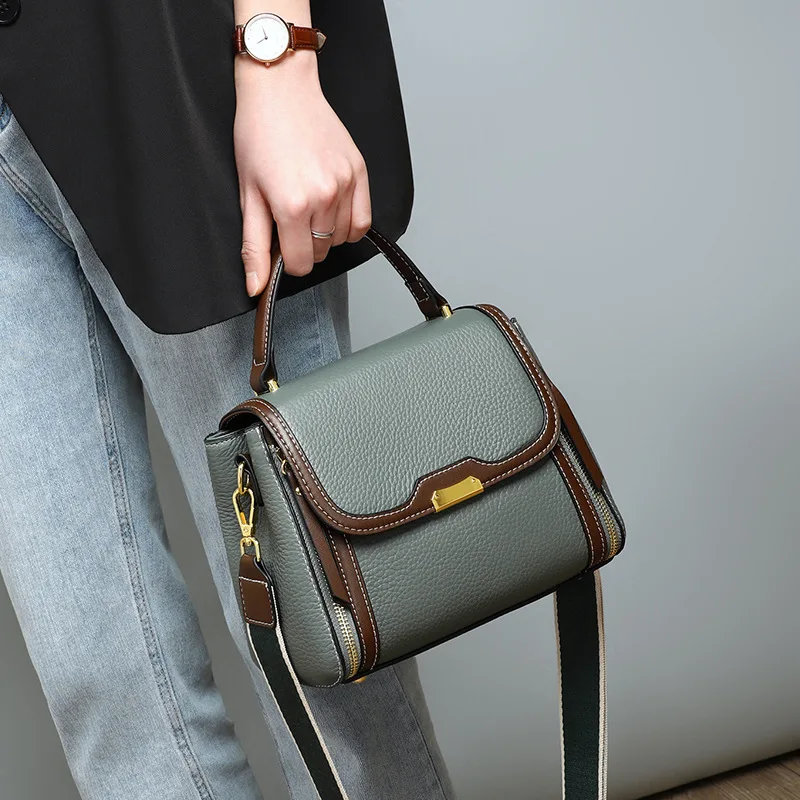 Crossbody Bag Luxury Designer Women's Genuine Leather Bag 23*12*19 Cm Retro Fashion Solid Color Handbag
Crossbody Bag Luxury Designer Women's Genuine Leather Bag 23*12*19 Cm Retro Fashion Solid Color Handbag