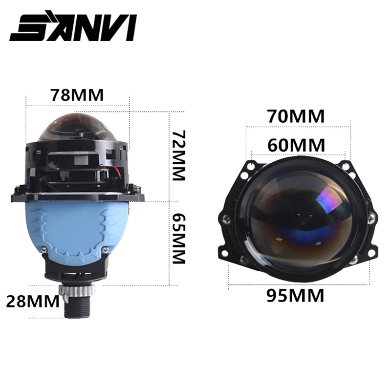 SANVI Bi-Led Lens 3.0 Inch LED Headlight Modules For Hella 3R G5 65W 12V Projector Auto Lights Retrofit Kit Car Fitting
SANVI Bi-Led Lens 3.0 Inch LED Headlight Modules For Hella 3R G5 65W 12V Projector Auto Lights Retrofit Kit Car Fitting