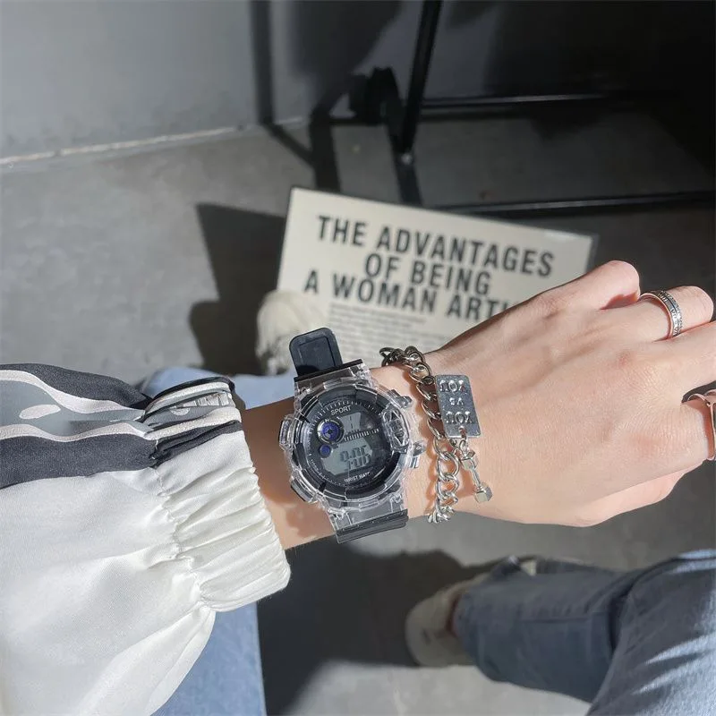 

Женские спортивные электронные наручные часы, часы для учащихся средней школы