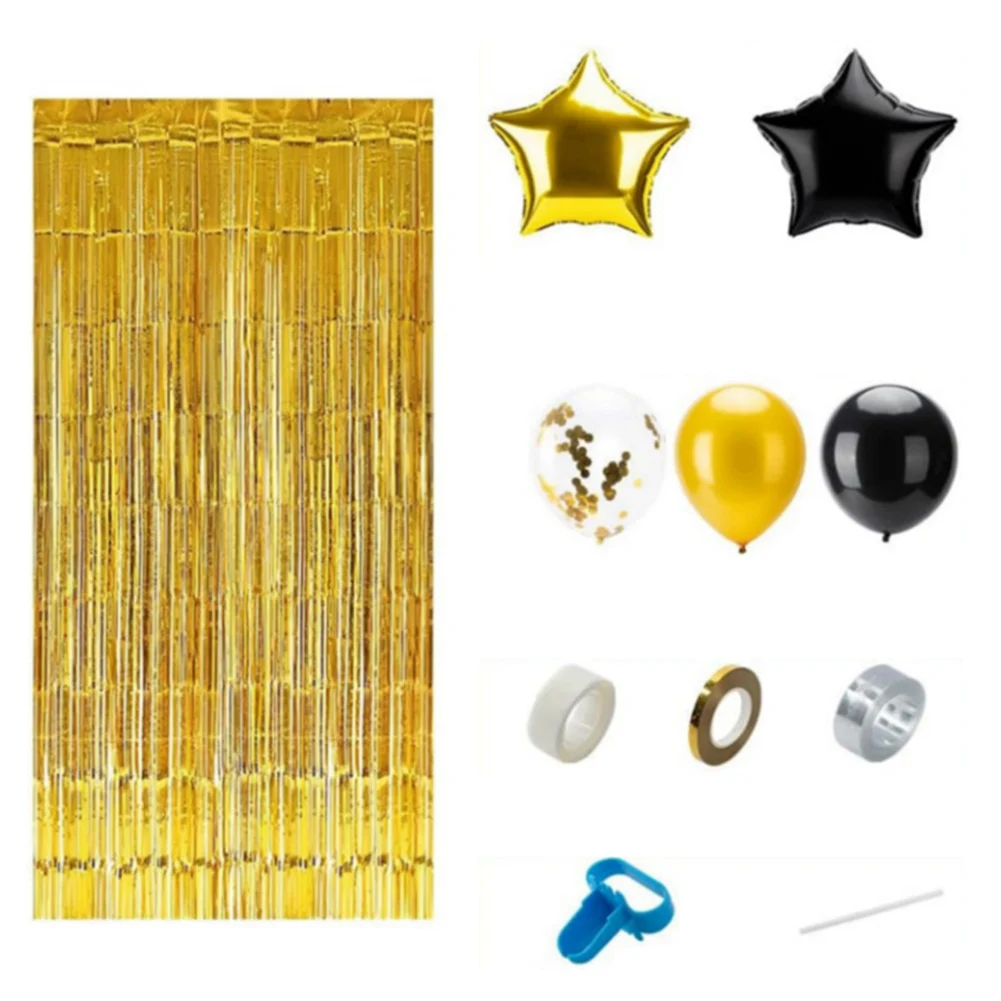 Stunning party photos with the 2024 New Year black and gold balloon decoration set Elegant and stylish backdrop
Stunning party photos with the 2024 New Year black and gold balloon decoration set Elegant and stylish backdrop