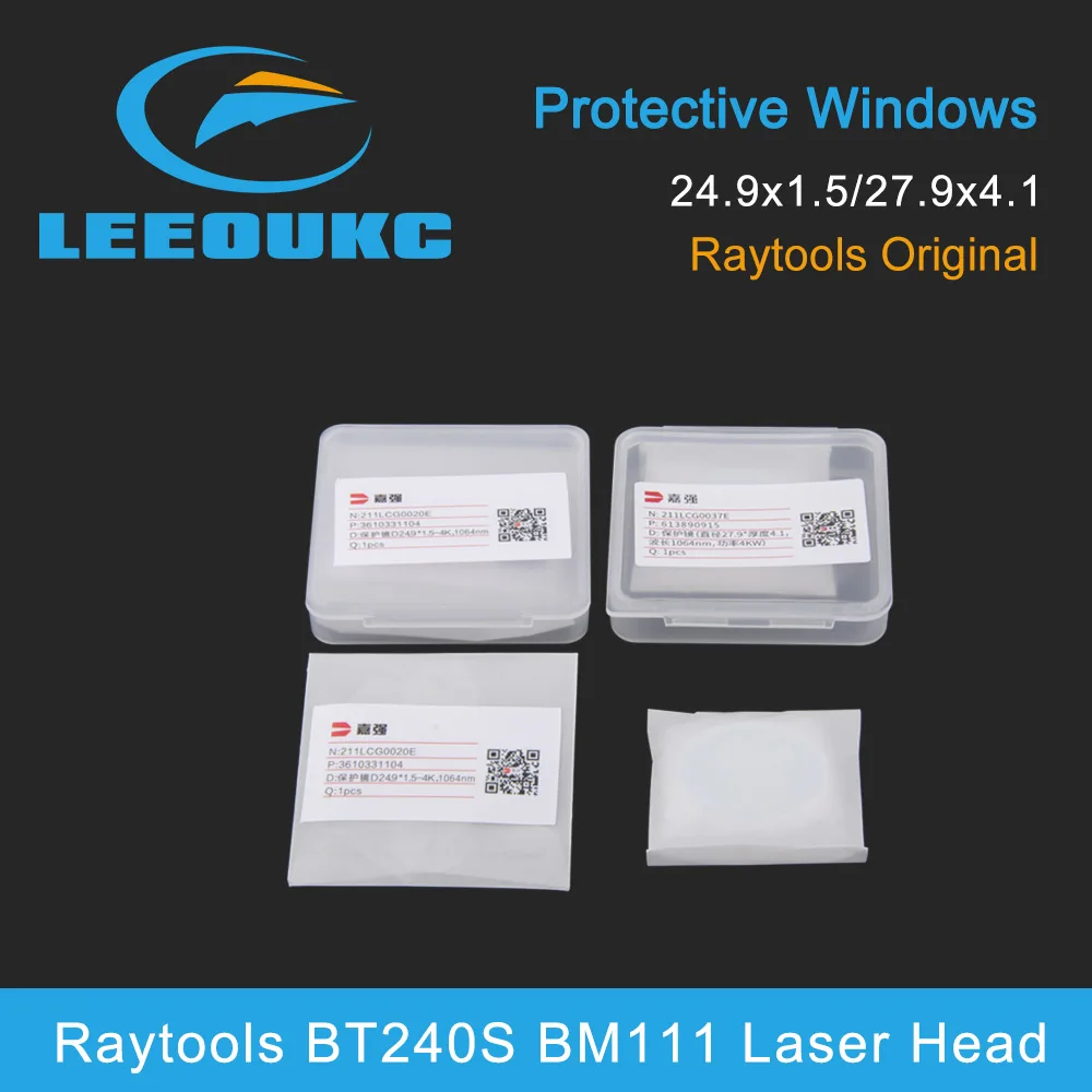 Raytools Original Protection Lens/Protective Windows 27.9x4.1mm 211LCG0037E 24.9x1.5 211LCG0020E For Raytools BT240S BT220 BM111
Raytools Original Protection Lens/Protective Windows 27.9x4.1mm 211LCG0037E 24.9x1.5 211LCG0020E For Raytools BT240S BT220 BM111