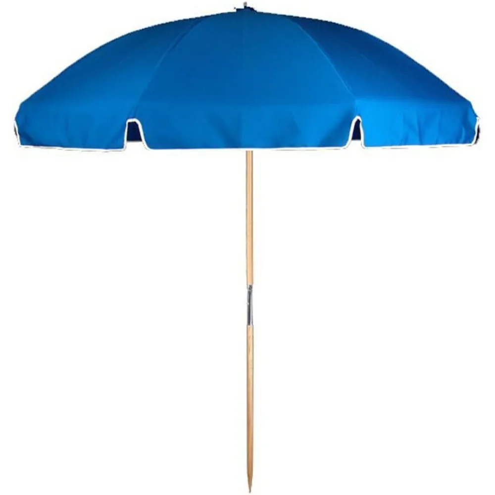 7.5 ft.Steel Commercial Grade Beach Umbrella Ash Wood Pole & Carry Bag 
7.5 ft.Steel Commercial Grade Beach Umbrella Ash Wood Pole & Carry Bag