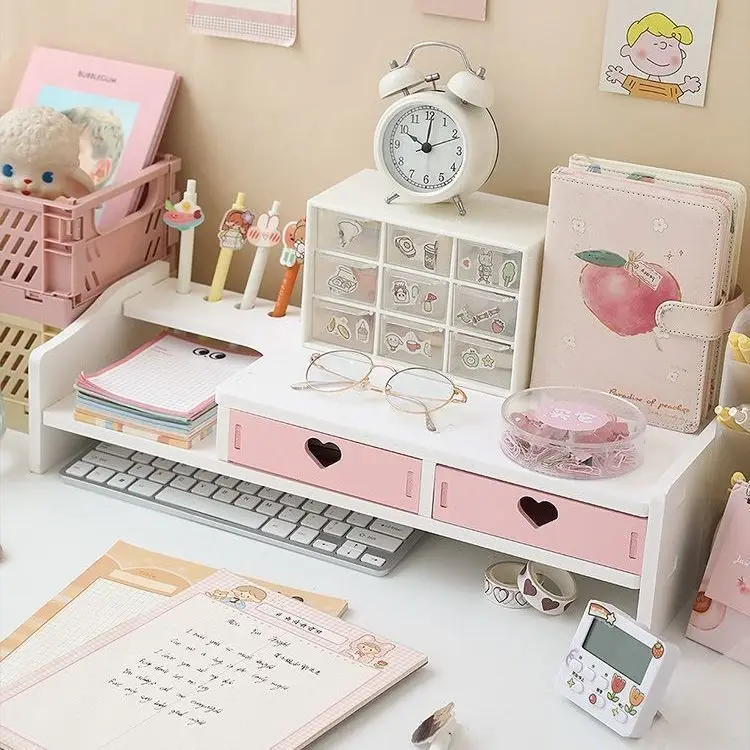 Storage Rack Storage Desk Computer Material Stationery Supplies Cute Desktop Monitor Increase Rack Office Accessories
Storage Rack Storage Desk Computer Material Stationery Supplies Cute Desktop Monitor Increase Rack Office Accessories