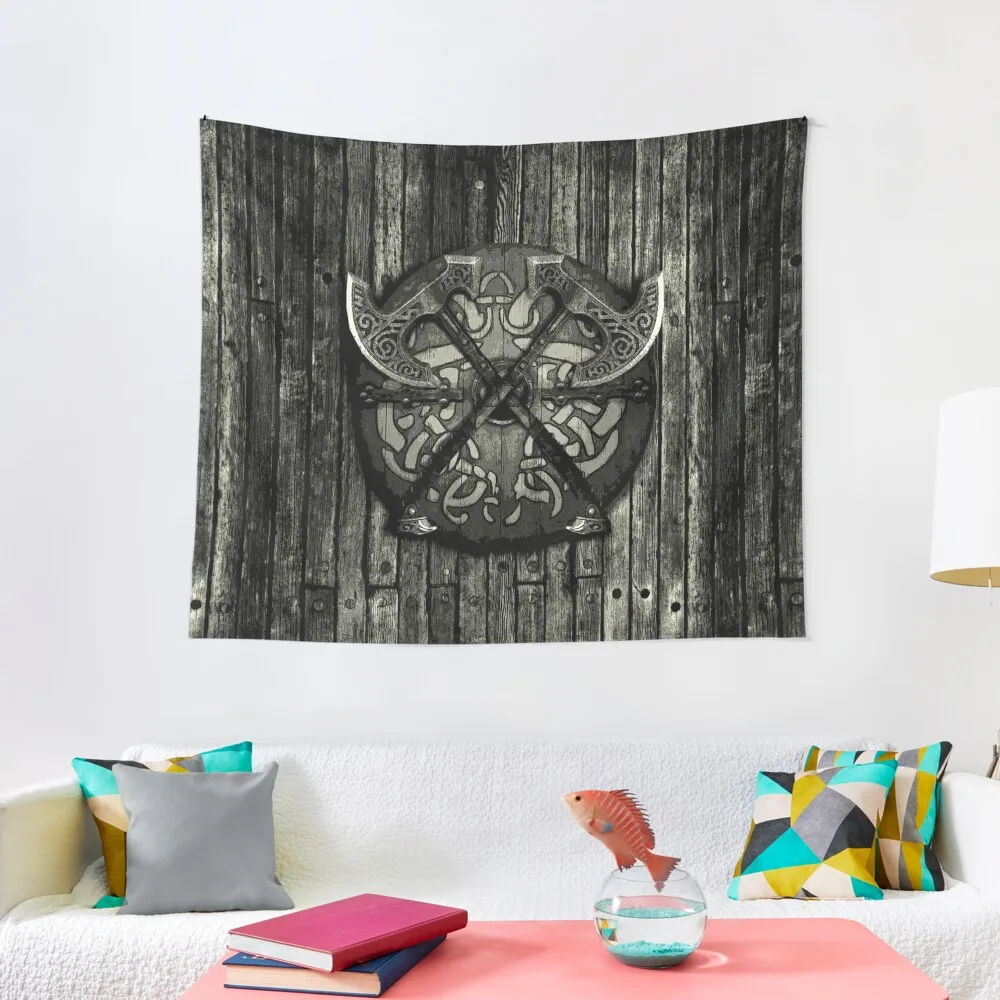 

BATTLE SHIELD Tapestry Tapestrys Wall Hanging Decor Carpet On The Wall Cute Decor