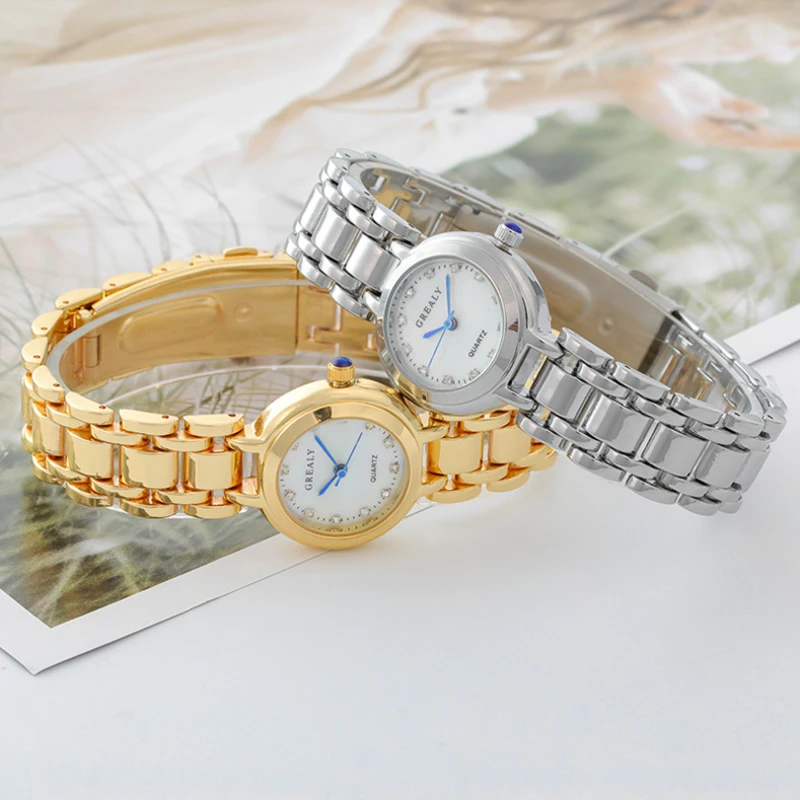 New Elegant Women's Fashion Watches Brand Ladies Quartz Wristwatch Luxury Gold Simple Femme Steel Band Clock Zegarek Damski
New Elegant Women's Fashion Watches Brand Ladies Quartz Wristwatch Luxury Gold Simple Femme Steel Band Clock Zegarek Damski