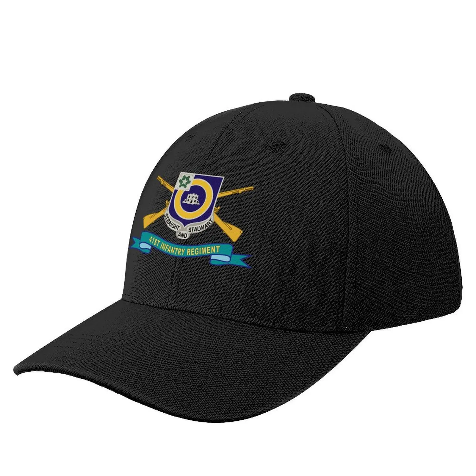 

Army - 41st Infantry Regiment w Br - Ribbon X 300 Baseball Cap Uv Protection Solar Hat Luxury Brand Rugby For Men Women's