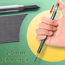 1Set 2.0mm Mechanical Pencil With Refill For Writing Sketch Painting Stationery No-sharpening Automatic Pencil Push Pencil
1Set 2.0mm Mechanical Pencil With Refill For Writing Sketch Painting Stationery No-sharpening Automatic Pencil Push Pencil