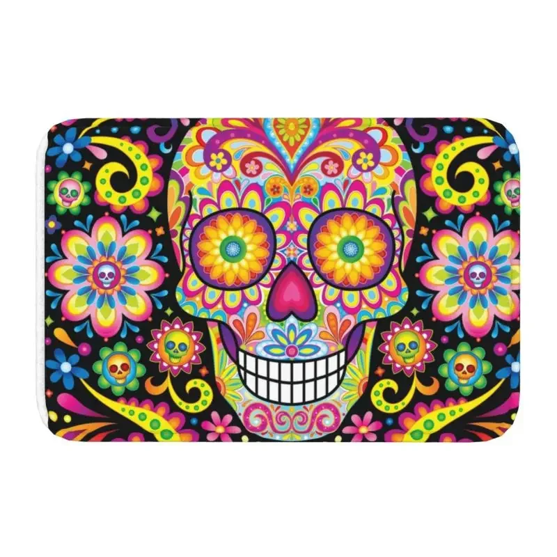 Sugar Skull Day Of The Dead Art Front Door Mat Indoor Absorbent Halloween Catholic Floral Doormat Kitchen Entrance Rug Carpet
Sugar Skull Day Of The Dead Art Front Door Mat Indoor Absorbent Halloween Catholic Floral Doormat Kitchen Entrance Rug Carpet