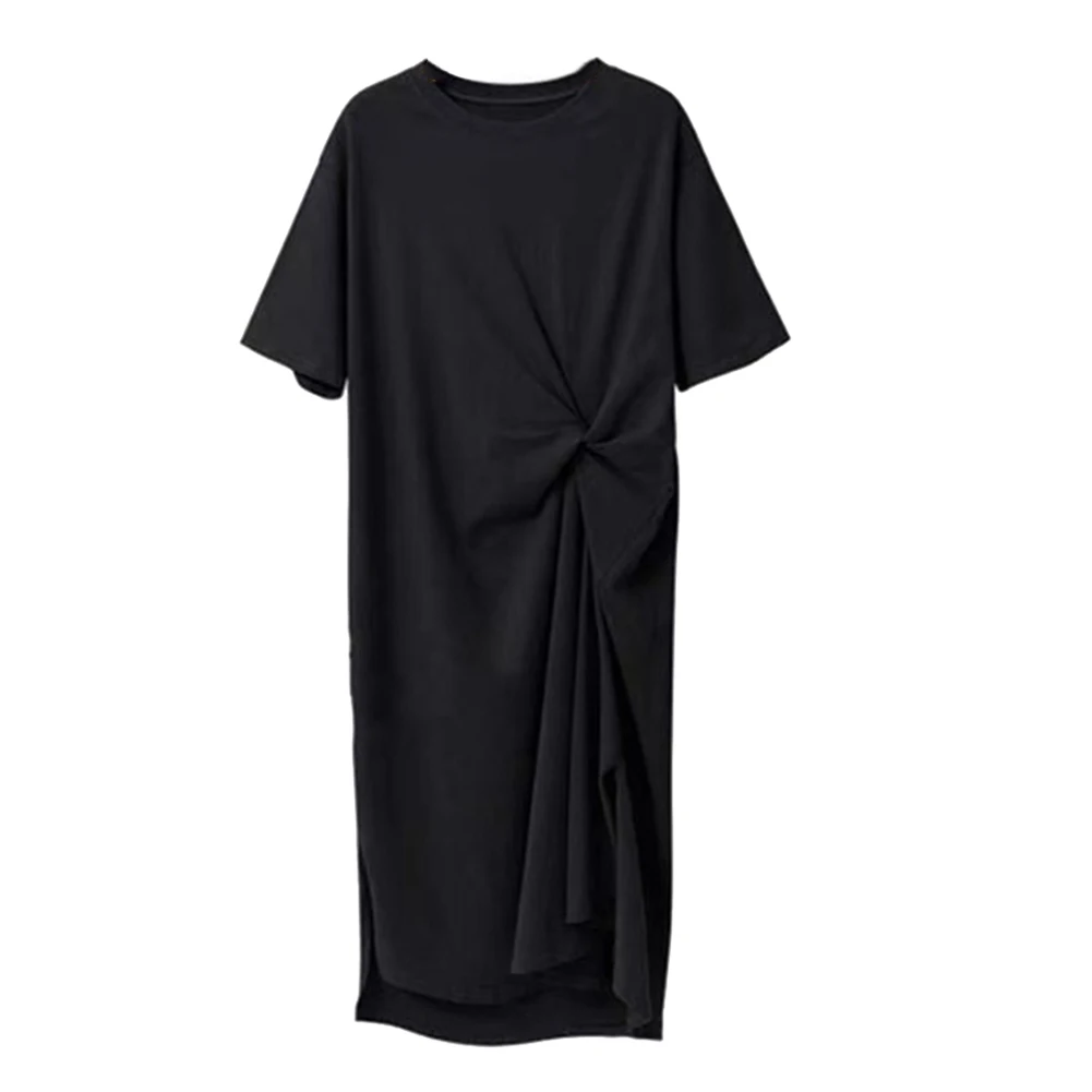 Women Dress Pullover Short-sleeved Solid Color 1pc Casual Comfortable Durable For Summer Korean Style Milk Silk
Women Dress Pullover Short-sleeved Solid Color 1pc Casual Comfortable Durable For Summer Korean Style Milk Silk